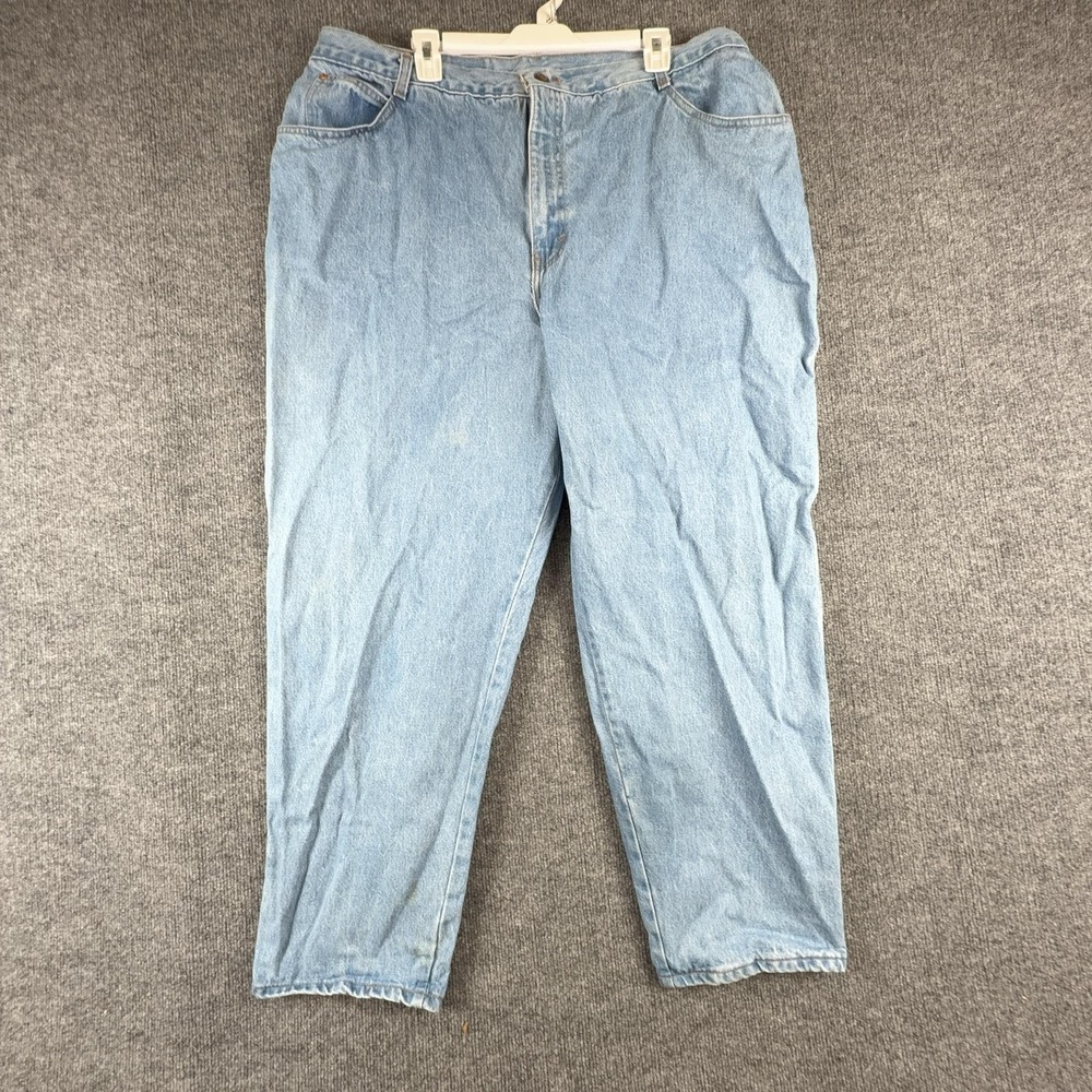 Vintage Gitano Jeans Womens 40S Light Wash High Rise Relaxed Tapered Denim Pants